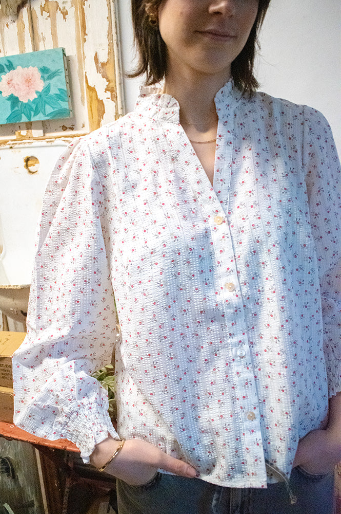 Numph Fenja Cayenne Floral Blouse - The Mercantile London