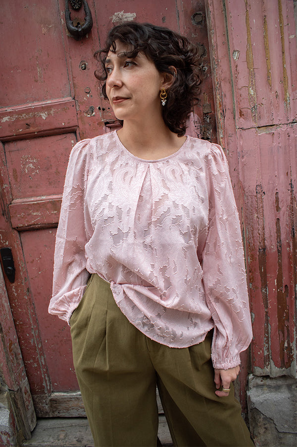 Fransa Mera Pale Mauve Blouse - The Mercantile London
