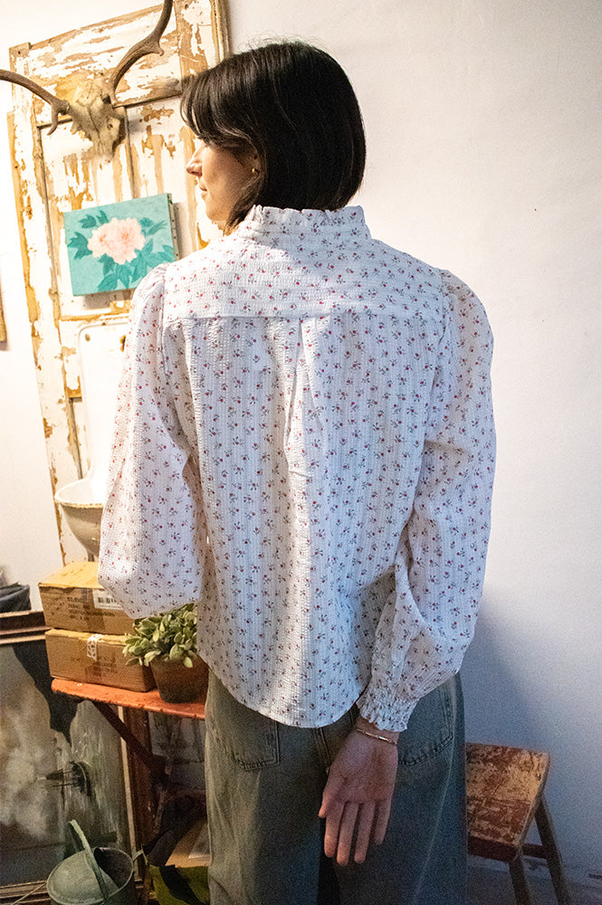 Numph Fenja Cayenne Floral Blouse - The Mercantile London