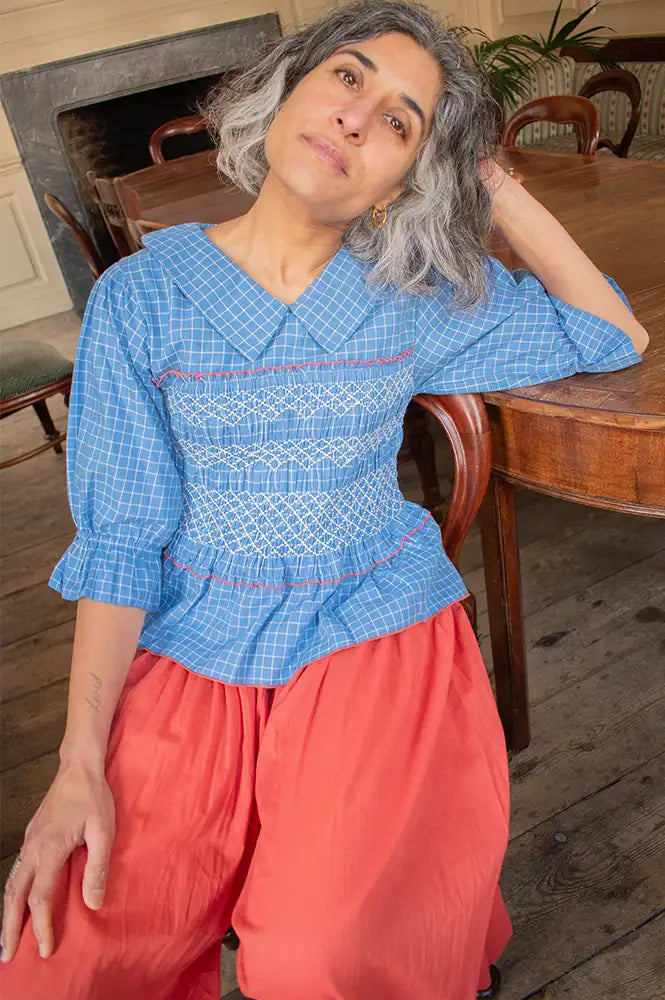 Daydress Arles Gentle Blue Top - The Mercantile London
