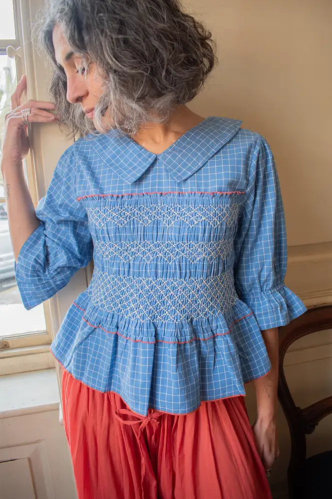 Daydress Arles Gentle Blue Top - The Mercantile London