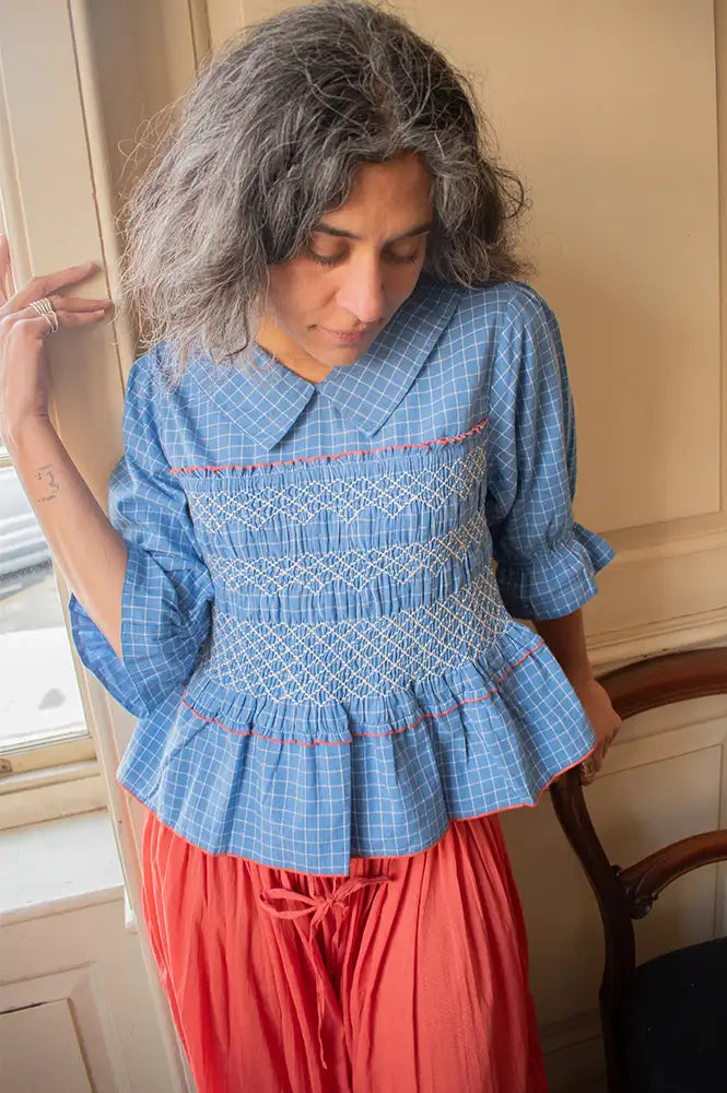 Daydress Arles Gentle Blue Top - The Mercantile London