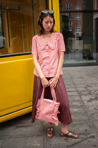 Compania Fantastica Red Gingham Blouse