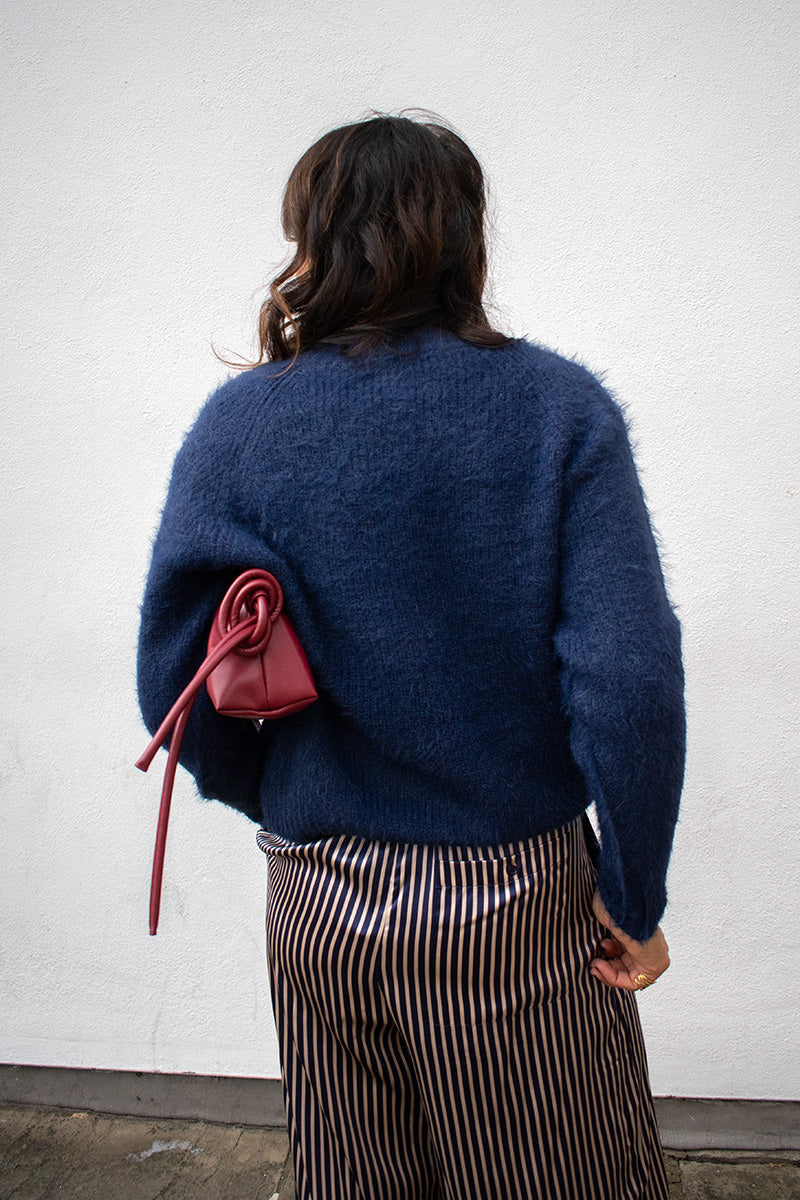 Compania Fantastica Blue Knitted Jumper - The Mercantile London