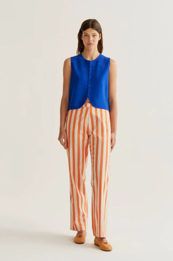 Compania Fantastica Blue Knitted Vest - The Mercantile London