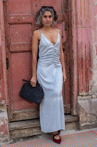 Baum Und Pferdgarten Atalia Subdued Blue Dress - The Mercantile London