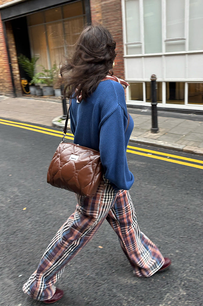 Bellerose Paty Check A Wide Jeans - The Mercantile London