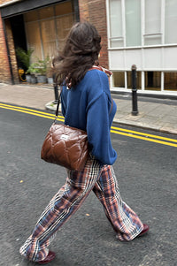 Bellerose Paty Check A Wide Jeans - The Mercantile London