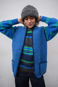 YOKO Deep Blue Vest - The Mercantile London