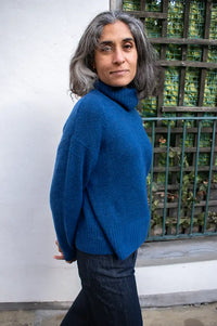 Nice Things Turtle Neck Ink Blue Sweater