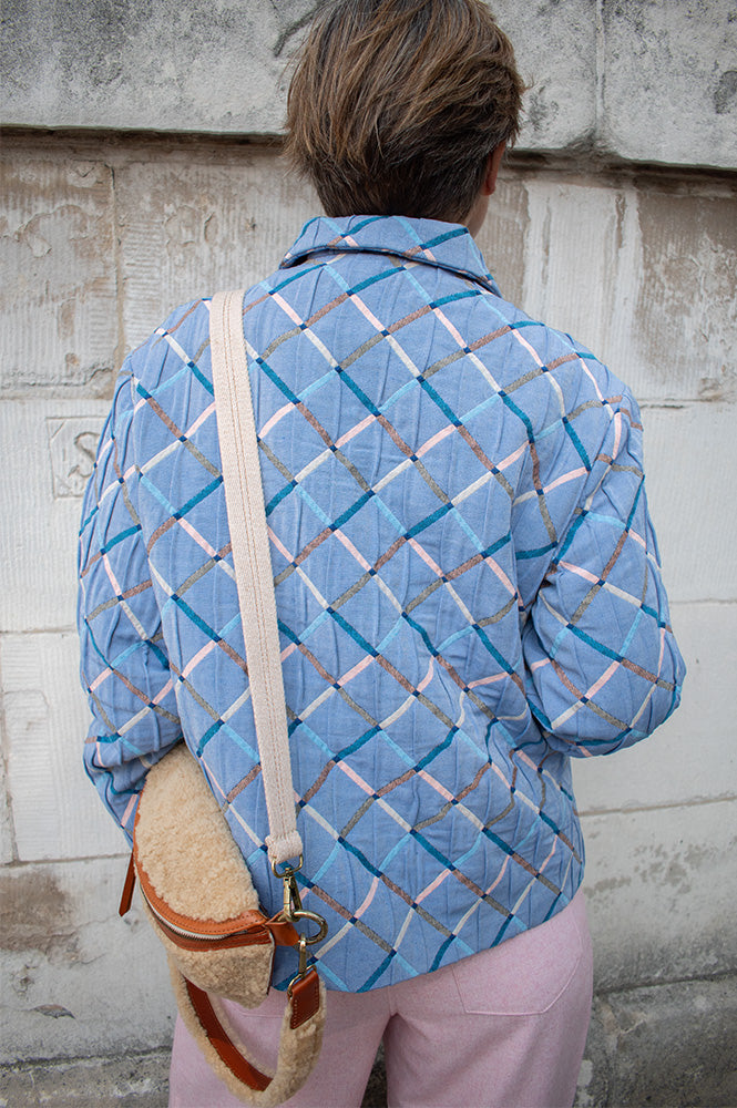 Nué Notes Presley Harlequin Blue Jacket - The Mercantile London