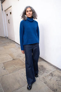 Nice Things Turtle Neck Ink Blue Sweater
