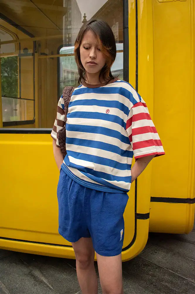 L.F. Markey Basic Cobalt Linen Shorts