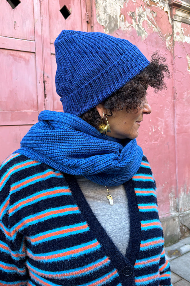 Arctic Fox Twilight Navy Merino Beanie