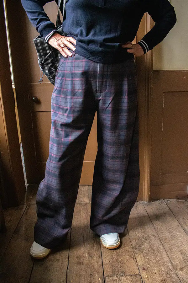 Damson Madder Haisley Sirius Check Trouser