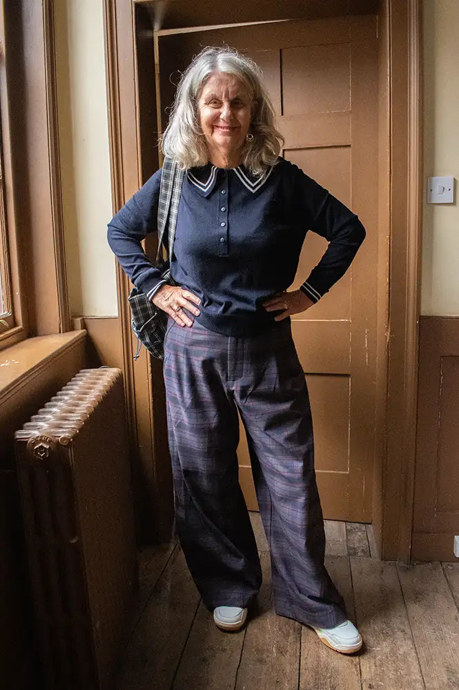 Damson Madder Haisley Sirius Check Trouser