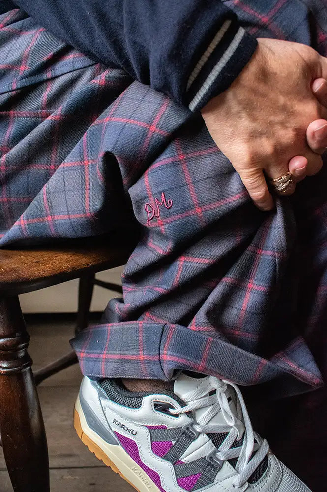 Damson Madder Haisley Sirius Check Trouser