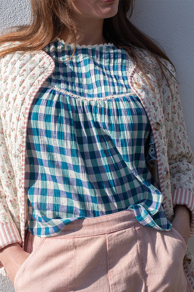Bellerose Hudalla Check A Gingham Blouse - The Mercantile London