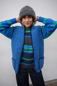 YOKO Deep Blue Vest - The Mercantile London