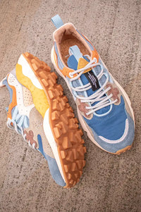 Flower Mountain Yamano 3 Azure & Sage Trainers - The Mercantile London