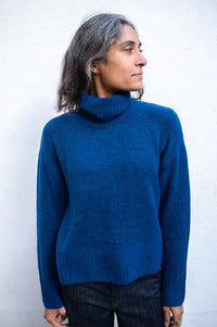 Nice Things Turtle Neck Ink Blue Sweater