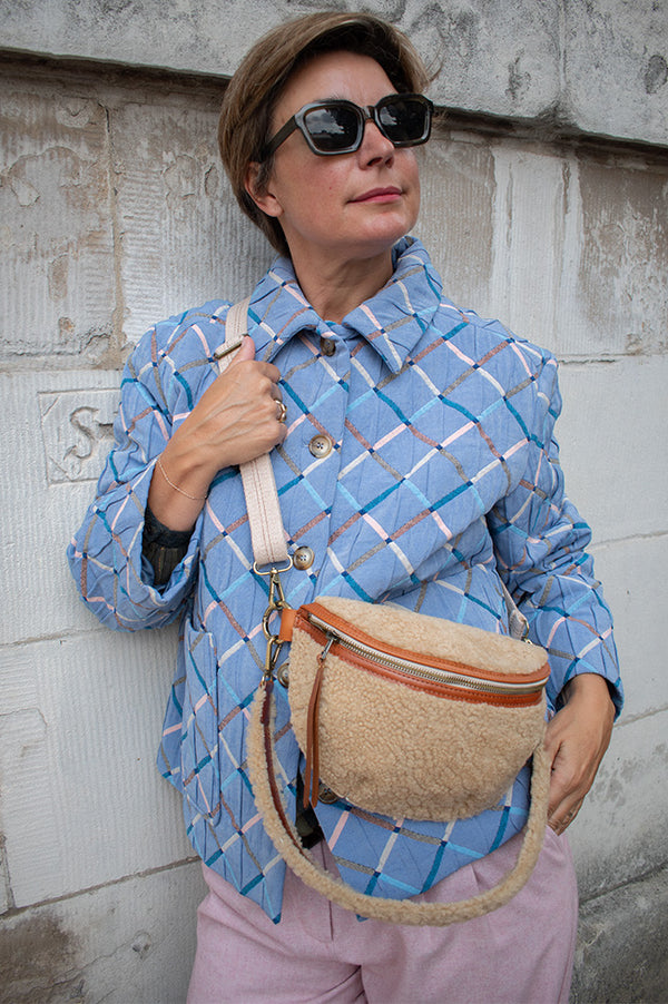 Nué Notes Presley Harlequin Blue Jacket - The Mercantile London