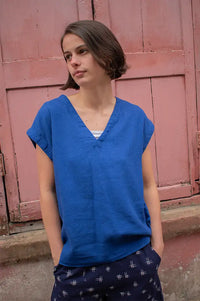 ICHI Linno Sodalite Blue Top - The Mercantile London