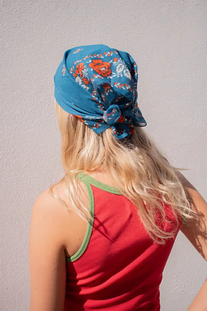 Moismont No.652 Fichu Indigo Scarf - The Mercantile London