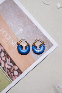 Anni Lu Petit Swell Deep Blue Earrings - The Mercantile London