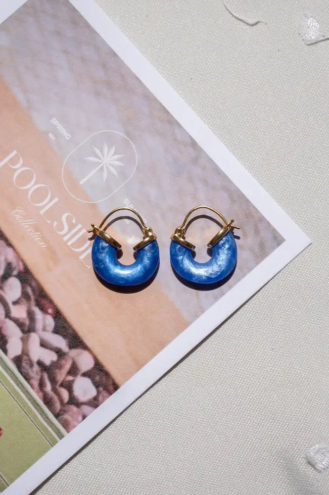 Anni Lu Petit Swell Deep Blue Earrings - The Mercantile London