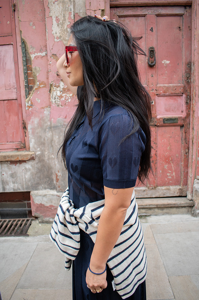 Nué Notes Jed Navy Poloshirt - The Mercantile London