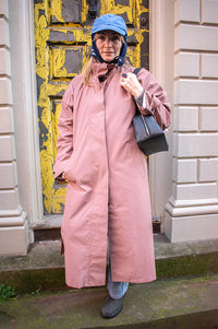 Object Elisa Lilas Funnel Neck Trench Coat