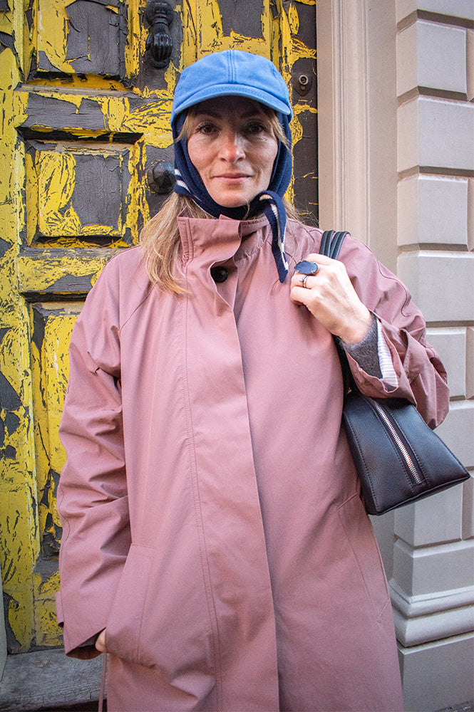 Object Elisa Lilas Funnel Neck Trench Coat