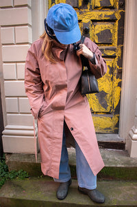 Object Elisa Lilas Funnel Neck Trench Coat