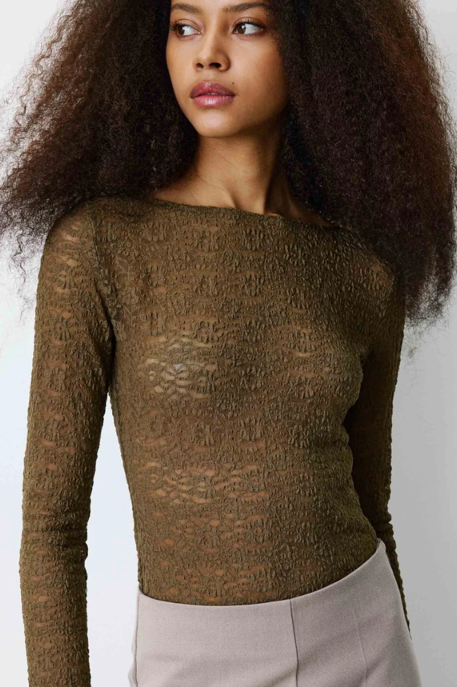 Grace & Mila Bolero Olive Top - The Mercantile London