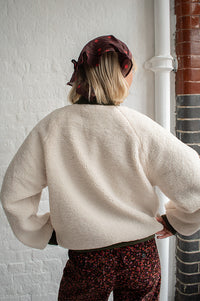 Numph Etera Reversible Grape Leaf Bomber Jacket - The Mercantile London