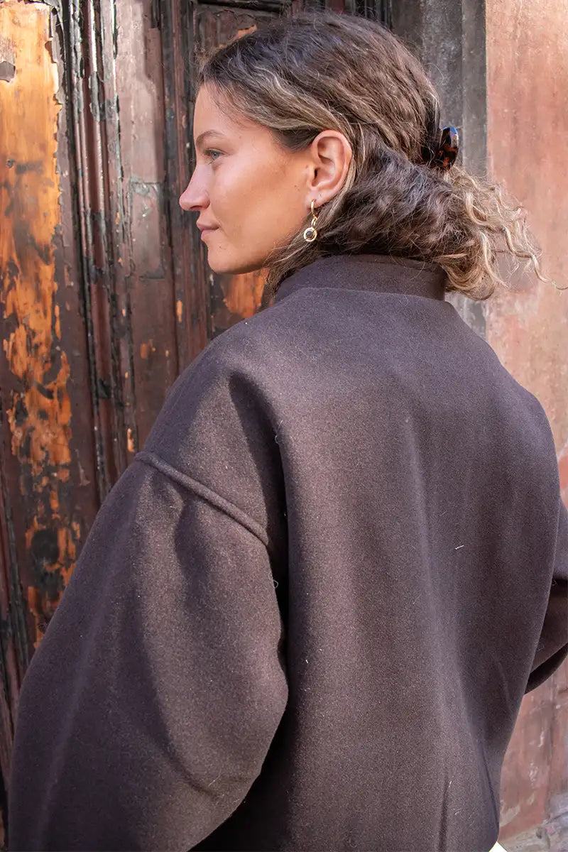 ICHI Jannet Mole Brown Bomber Jacket