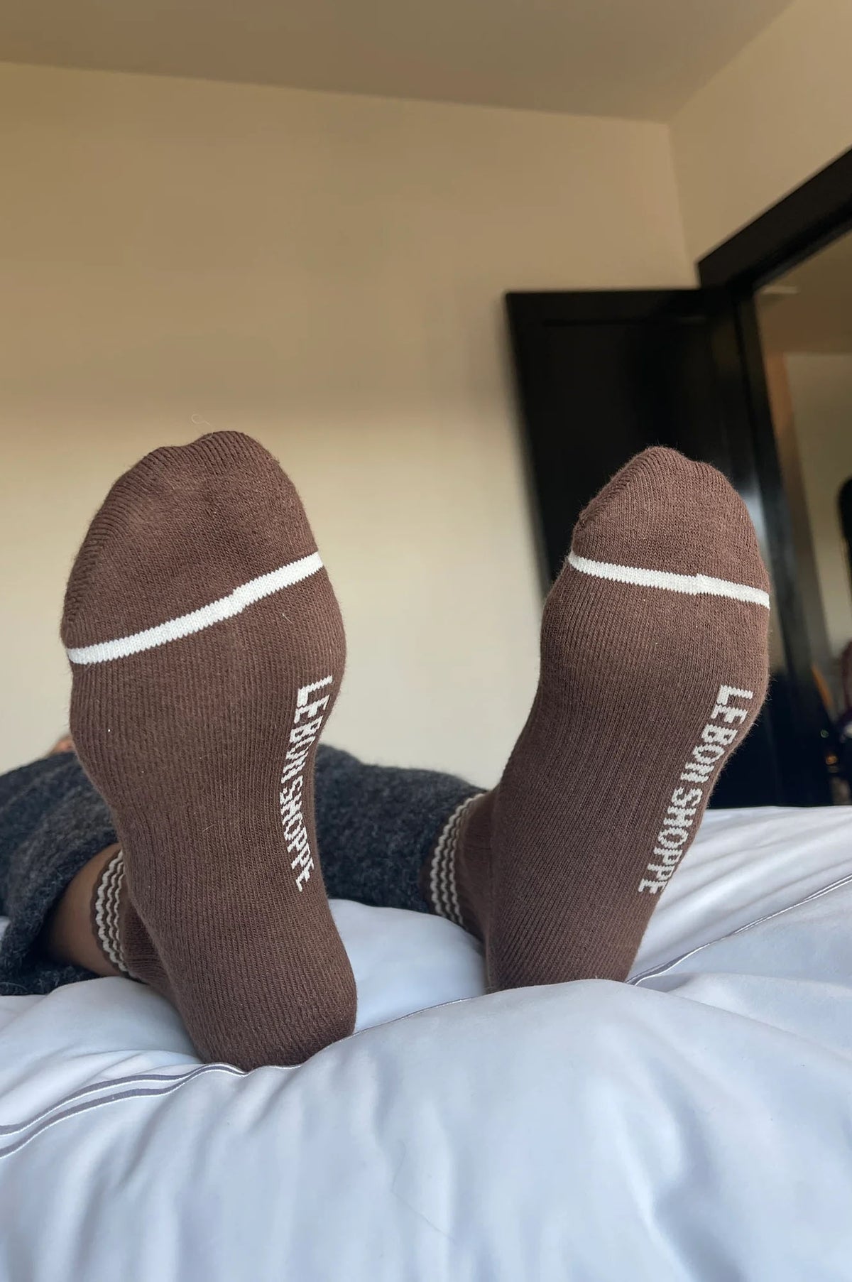 Le Bon Shoppe Girlfriend Mahogany Socks - The Mercantile London