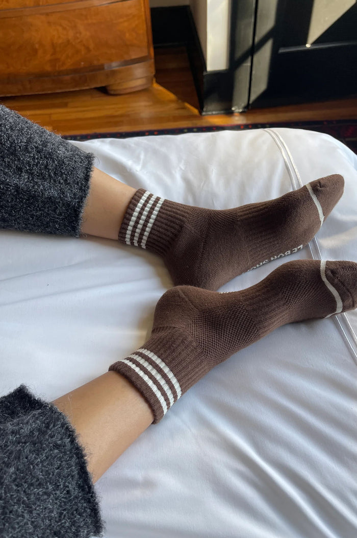Le Bon Shoppe Girlfriend Mahogany Socks - The Mercantile London