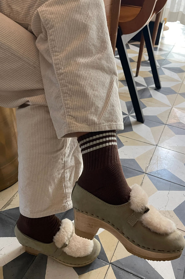 Le Bon Shoppe Girlfriend Mahogany Socks - The Mercantile London