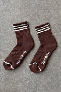 Le Bon Shoppe Girlfriend Mahogany Socks - The Mercantile London