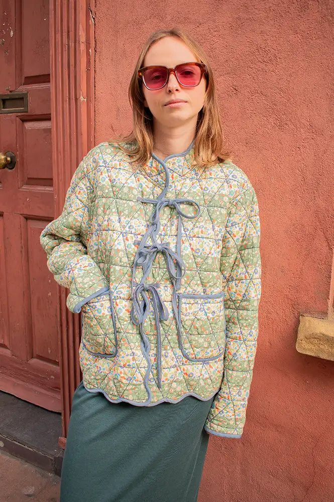 Bonté Mikka Spring Green Floral Jacket - The Mercantile London