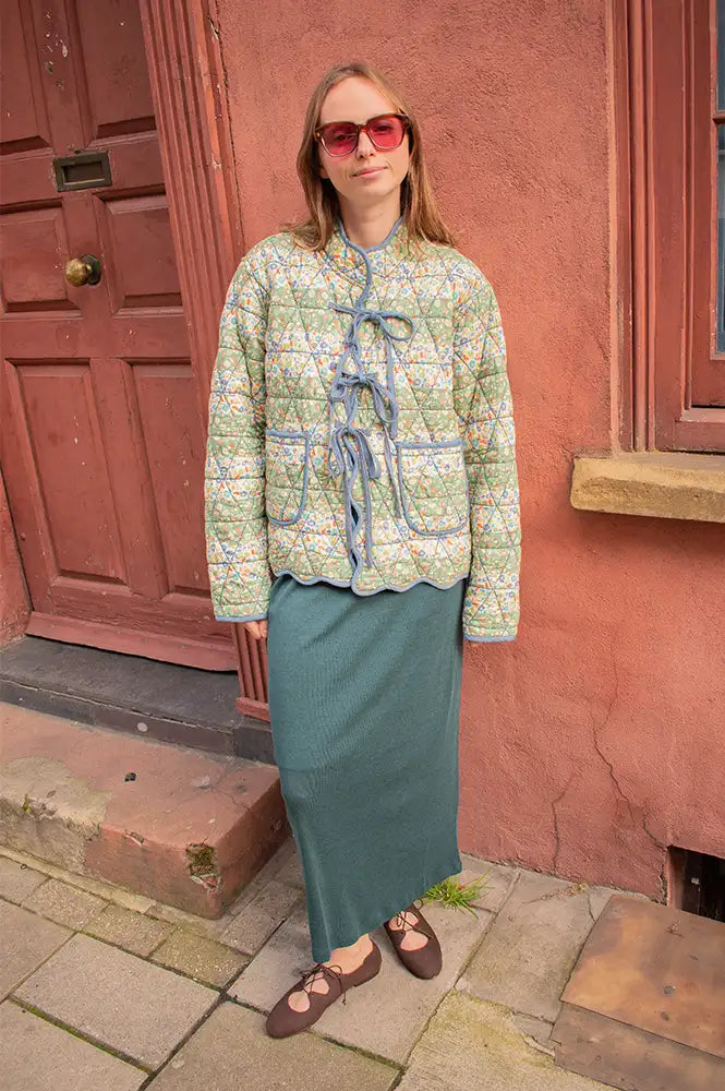 Bonté Mikka Spring Green Floral Jacket - The Mercantile London