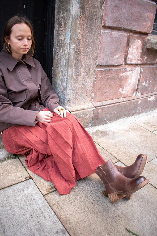 Pavement Jenny Vintage Brown Boots - The Mercantile London
