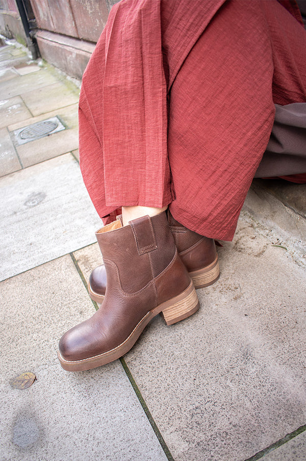 Pavement Jenny Vintage Brown Boots - The Mercantile London