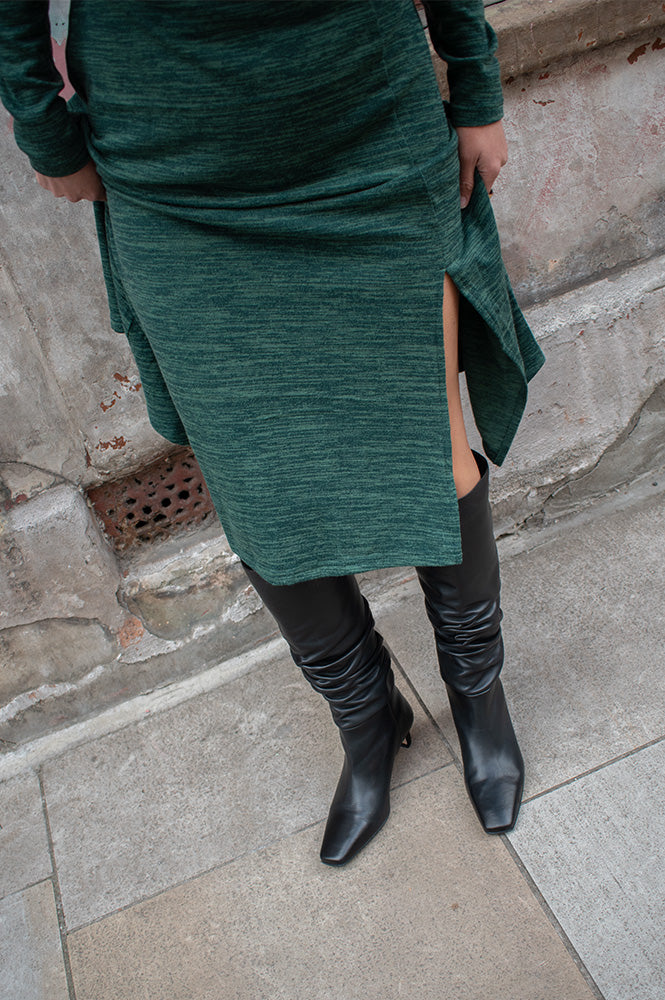 Alohas Kalila Black Leather Boots - The Mercantile London