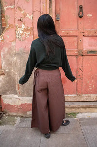 Bellerose Gerhi Bottle Green & Black Striped Sweater