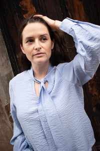 Object Jacira Bow Baby Lavender Blouse - The Mercantile London