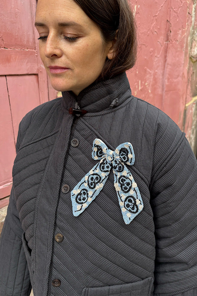 Beck Söndergaard Hearty Beaded Bow Clip - The Mercantile London