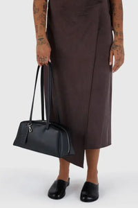 Baggu Recycled Leather Black Bowler Bag - The Mercantile London
